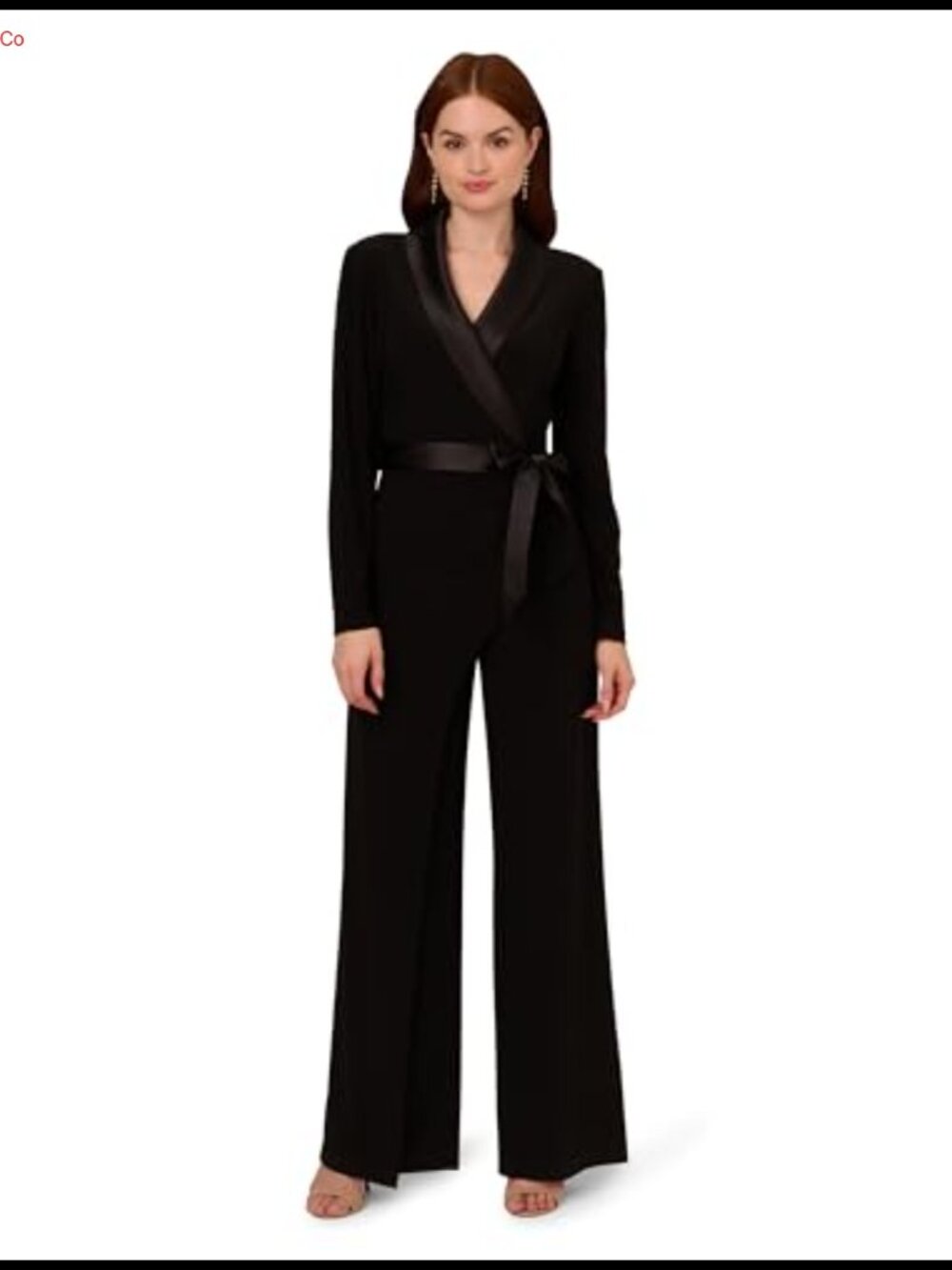 Adrianna Papell Loose Fit Long Sleeve Jumpsuit Jumpsuits & Rompers